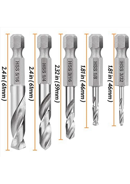 1/4 Hex Shank Matkap Bit Seti 10 Pcs Metal M2 Kısa Uzunluk Matkap Bit Çelik Için Set Hızlı Değişim Için Chuck (Yurt Dışından) fırsatları