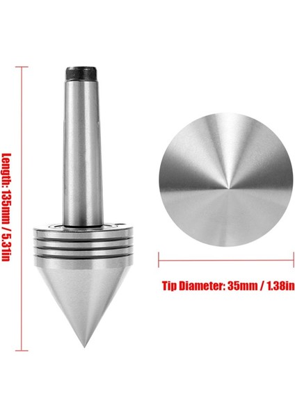 2pcs Torna Freze Merkezi Mt2 Yüksek Doğruluk Canlı Döner Merkez Orta Torna Takım Makine Alet Aksesuarı Cnc Kesici Için (Yurt Dışından) fırsatları