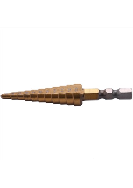 3pcs 1/4 Inç Hex Shank Hss Yüksek Hızlı Çelik Titanyum Kaplamalı Adım Matkap Bit 3-13MM (Yurt Dışından) modelleri
