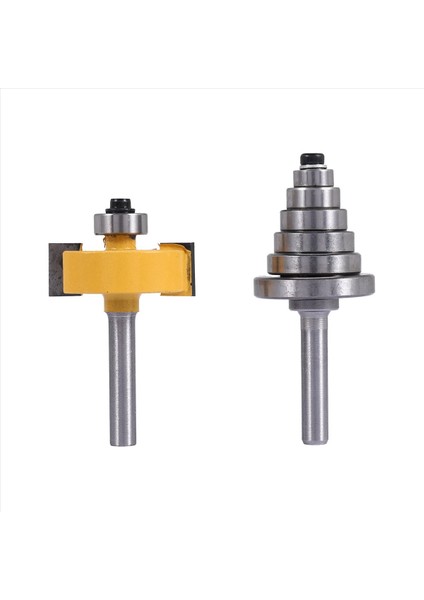 1/4 Inç Shank Rabbeting Yönlendirici Biti Çoklu Derinlikler Için Ayarlanmış 6 Rulman 1/8 Inç 1/4 Inç 5/16 Inç 3/8 Inç 7/16 Inç 1/2 Inç (Yurt Dışından) modelleri