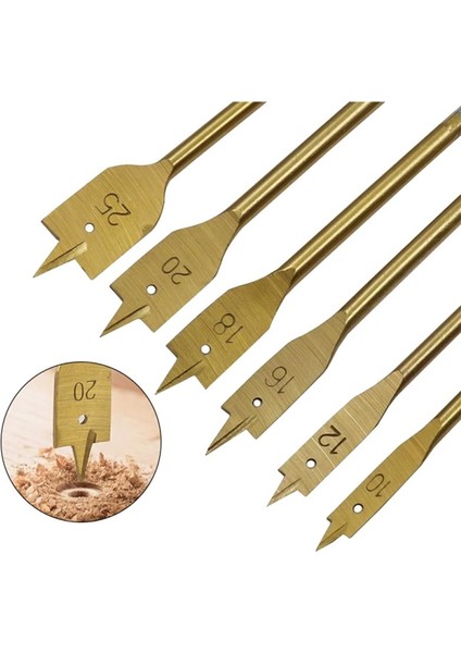 7pcs Titanyum Hss Delik Matkap Bit Düz Ahşap Matkap Bitler Dıy Ahşap Araçları Çanta ile (Yurt Dışından) fiyatları