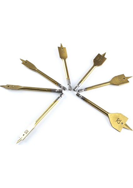 7pcs Titanyum Hss Delik Matkap Bit Düz Ahşap Matkap Bitler Dıy Ahşap Araçları Çanta ile (Yurt Dışından) indirimleri