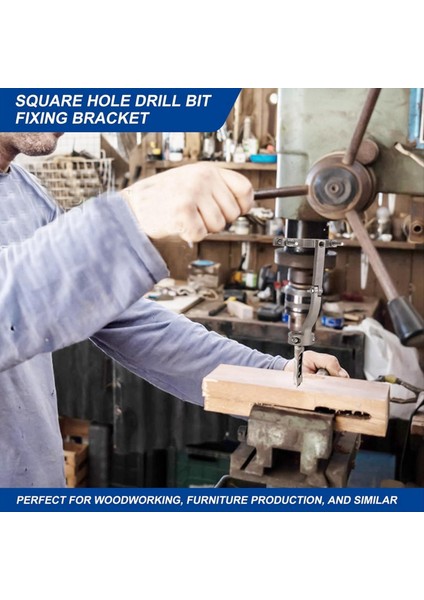 Square Delik Matkap Delme ve Presleme ve Ahşap ve Zıvana Aletleri Için Adaptörler Için Destris Aksesuarları Için Kullanılır (Yurt Dışından) fırsatları