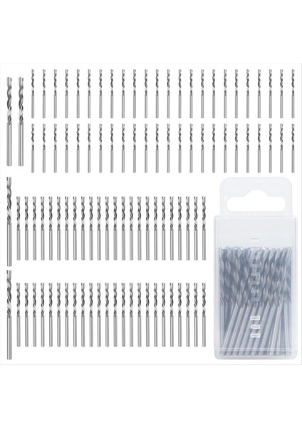 100PCS Matkap Bitleri Seti 1/8 Inç Alçıpan Kılavuz Noktası Kesme Bit Alçıpan Aletleri Alçıpanı Kesme Spiral Testere ile Kullanılmak Için Kesme (Yurt Dışından)