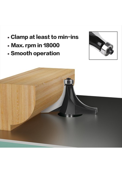 12MMX2-1/2 Şeytan Köşe Yuvarlak Tungsten Karbür Freze Kesici Ahşap Araçları (Yurt Dışından) modelleri