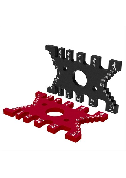 Dovetail Jig - Ahşap Işleme Tenon Boşlukları Ölçüm Kart Alüminyum Alaşım Derinlik Göstergesi Tenon Kesici Için Yönlendirici Bit B (Yurt Dışından) modelleri