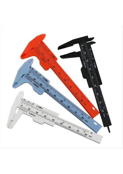 0-80MM Çift Ölçekli Plastik Veri Caliper Ölçüm Öğrenci Kaliperi Mini Ölçüm Aracı (Yurt Dışından) modelleri