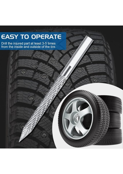 2 Pack Lastik Bit Çok Büyüklükte Lastik Onarım Karbür Çapraz Matkap Ucu Lastik Yamaları Fiş Kesiciler Tel Kesici Rayba Matkap 6mm 8mm (Yurt Dışından) fırsatları