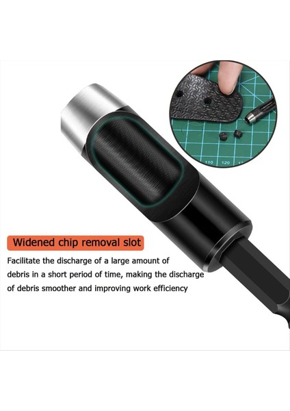 6pcs Hollow Punch Set Matkap Bitler -Leather Del Punch Aracı Esnek Matkap Bitleri Uzatma Altıgen Saplama Matkap Bit Seti (Yurt Dışından) modelleri