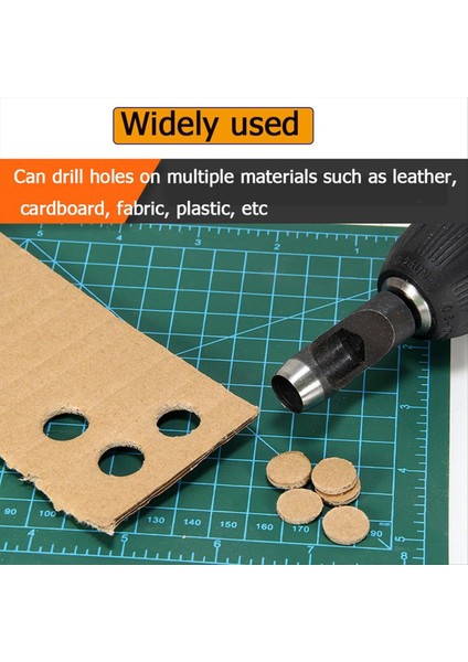 6pcs Hollow Punch Set Matkap Bitler -Leather Del Punch Aracı Esnek Matkap Bitleri Uzatma Altıgen Saplama Matkap Bit Seti (Yurt Dışından) fırsatları