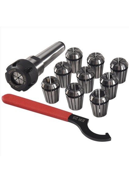 9pcs ER25 Yay Koletleri+1 Pcs Mt3 M12 ER25 Kolet Cnc Freze Torna Aracı Için Morse Konik Tutucu (Yurt Dışından) modelleri