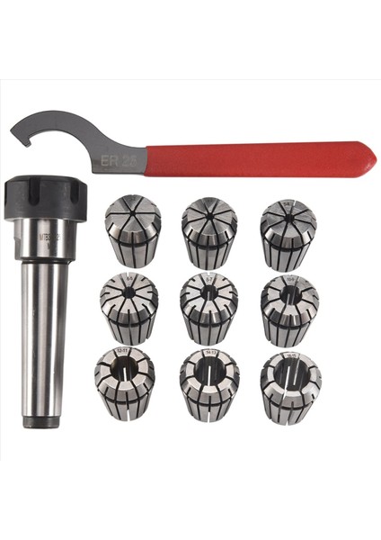 9pcs ER25 Yay Koletleri+1 Pcs Mt3 M12 ER25 Kolet Cnc Freze Torna Aracı Için Morse Konik Tutucu (Yurt Dışından) fırsatları