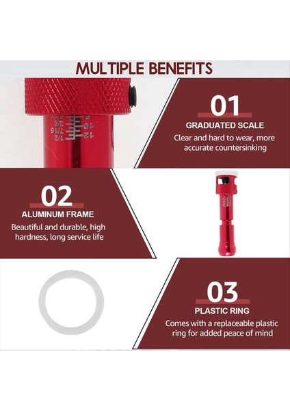 Ahşap Işleme Karşı Destek Matkap Adım Matkap Ahşap Kendi Kendine Dokunma Vidalı Punch Delikleri Matkap Bit Montaj Aracı A (Yurt Dışından) indirimleri