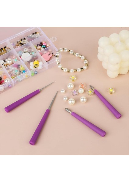 4pcs Elmas Uçlu Boncuk Raybası Mücevher Yapım Boncuk Deliği Büyüteç Aracı Cam Plastik Metal Ahşap Boncuklar (Yurt Dışından) fiyatları