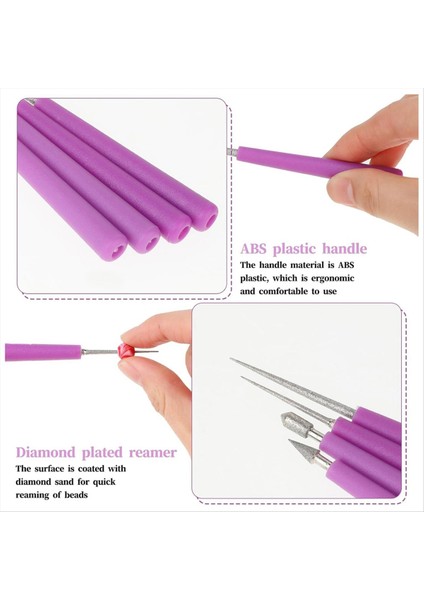 4pcs Elmas Uçlu Boncuk Raybası Mücevher Yapım Boncuk Deliği Büyüteç Aracı Cam Plastik Metal Ahşap Boncuklar (Yurt Dışından) fırsatları