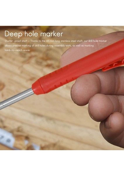 Derin Delik Işaretçisi Premium Mekanik Kalem Işareti Entegre Keskinleştirme ile Ahşap Metal Taş (Yurt Dışından) fırsatları