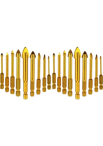 18 Parça Fayans Matkap Seramik Matkap Cam Matkap Bitleri Seti Altıgen Karo Matkap Seti 3/4/5/6/8/10/12MM (Yurt Dışından)