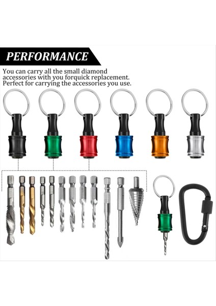 4set Hex Shank Tornavida Bitleri Tutucu Siyah Karabin ile Darbe Sürücüsü Için Bit Tutucu Anahtarlık (Yurt Dışından) indirimleri