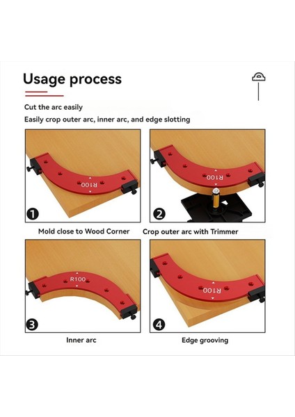 Iç/dış Köşe Büyük Arc Kalıp Elektrikli Yönlendirici Yuva Şablonu Ahşap Işleme Kavisli Açılı Pahlama Şablon Araçları B (Yurt Dışından) indirimleri