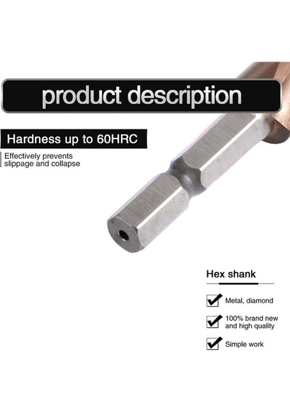 3x M35 Hss Co Co Adım Matkap Bit Kobalt Koni Matkap Bitleri 4-32MM Ahşap Paslanmaz Çelik Metal Delik Testere Alet Seti Hex (Yurt Dışından) indirimleri