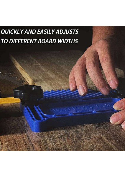 2x Yükseltilmiş Tüy Tahtası Güvenlik Cihazı Istiflenebilir Tüy Tahtası Çoğu Standart T-Slotları Masa Testerelerindeki T Rayları Mavi (Yurt Dışından) indirimleri