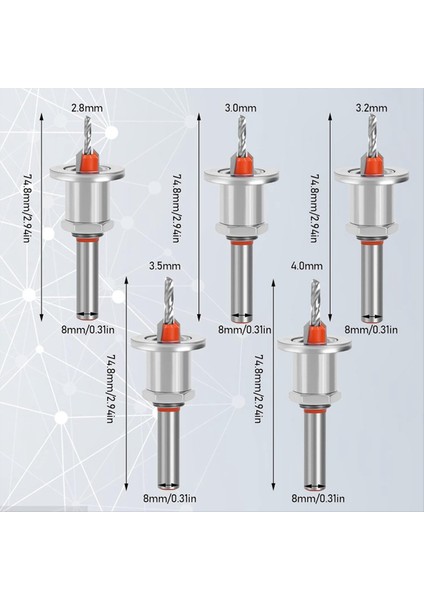 5 Pcs Counterk Matkap Bit Seti Counterk Matkap Bit Seti Ahşap Için Holesterink Bitleri Ayarlanabilir Derinlik Matkap Bit (Yurt Dışından) indirimleri