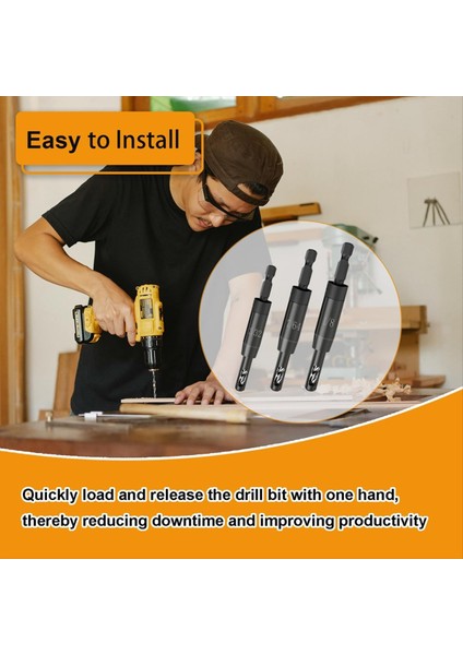 Kendi Merkezleme Matkap Ucu Seti 3/32IN 7/64IN 1/4in Hex Kanat Matkabı Için 1/8in Menteşe ve Ahşap Için Matkap Ucu Tornavida Biti (Yurt Dışından) fırsatları