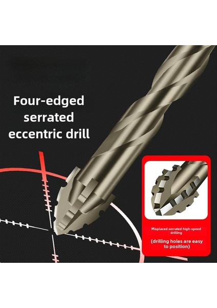 Dört Flüt Testere Dişi Eksantrik Matkap Ucu Çok Fonksiyonlu Matkap Ucu Seti Yüksek Sertlik Eğik Baş Eksantrik Matkap Bitleri (Yurt Dışından) indirimleri