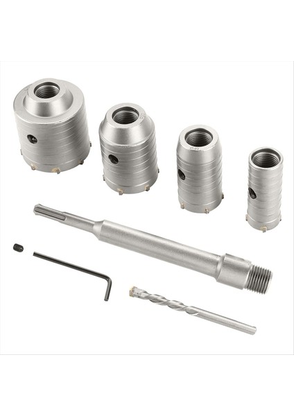 Beton Delik Testere Kiti 30 40 50 65MM Delik Matkap Bitleri Sds Plus Çekiç Matkapları Daire Matkap Bitleri Delik Testere Tuğla Için Set (Yurt Dışından)