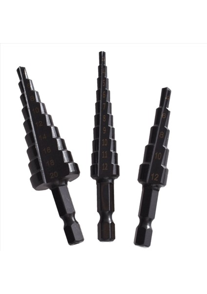 8pcs 3-12 4-12 4-20MM Hss Düz Groove Adım Matkap Bit Nitrür Twist Matkap Ahşap Metal Delik Kesici Çekirdek Sondaj Araçları (Yurt Dışından) indirimleri