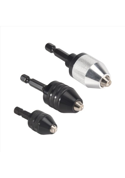 3pcs 1/4 Inç Hex Shank Anahtarsız Matkap Çekme Hızlı Değişim Adaptör Dönüştürücü Darbe Matkapları Bitler Elektrikli Takım Aksesuarları (Yurt Dışından)