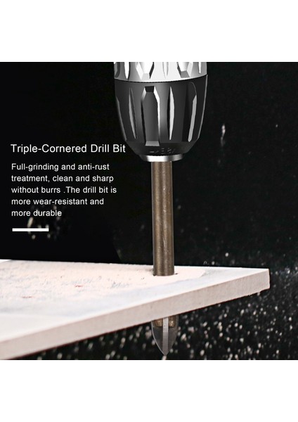 5 Pcs Verimli Evrensel Sondaj Aracı Çok Fonksiyonlu Üçlü Kısaltılmış Çapraz Alaşım Matkap Bit Seti (3/4/5/6/8mm) (Yurt Dışından) fırsatları