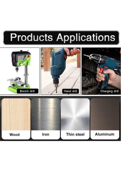 6pcs 1/4 3/8 Inç Hss Düz Oluk Adımı Matkap Biti Titanyum Kaplamalı Ahşap Metal Delik Kesici Çekirdek Sondaj Araçları Set (Yurt Dışından) fırsatları