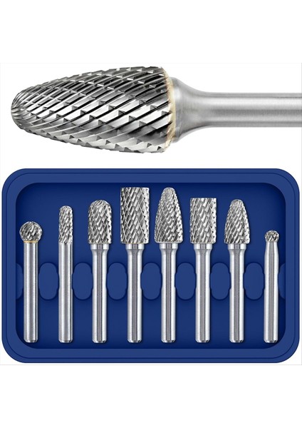 Metal Kaynak Beton Taş Taş Ahşap Plastik Gravür Kesme Temizlik Taşlama Gravürü Için Karbür Burr Seti (Yurt Dışından)