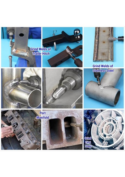 Metal Kaynak Beton Taş Taş Ahşap Plastik Gravür Kesme Temizlik Taşlama Gravürü Için Karbür Burr Seti (Yurt Dışından) fırsatları