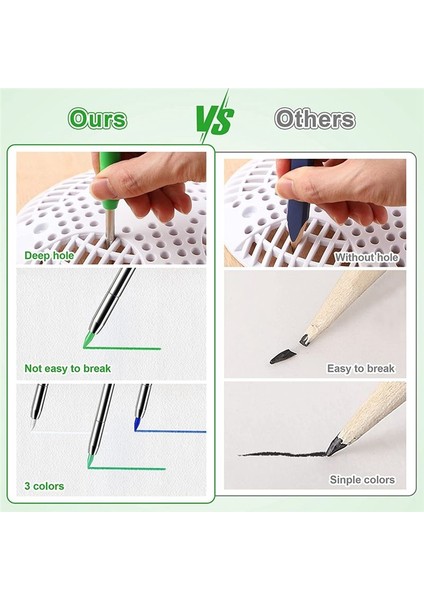 24PCS Katı Marangoz Kalem Doldurmalar 2 8 mm Derin Delik Için Tahta Işleme Kalem Doldurma Derin Delik Mekanik Kalem Işaretçisi (Yurt Dışından) indirimleri