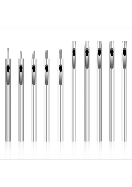 10 Parçalı Deri Delik Yumruk Alet Seti 0 5mm-5mm Izleme Kayışı Yumruk Yuvarlak Delik Yumruk Kemerler Tuval (Yurt Dışından)