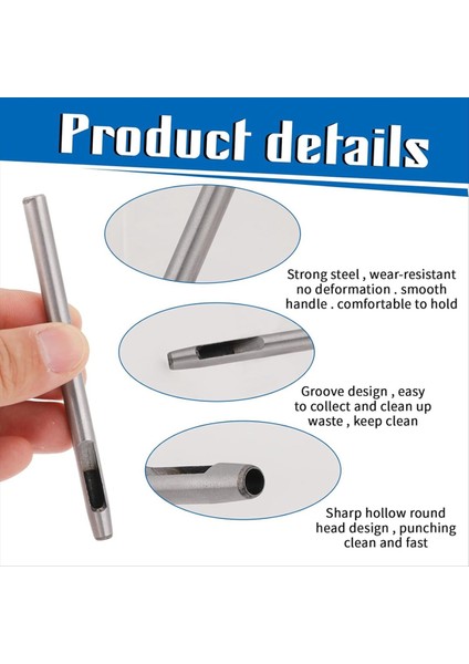 10 Parçalı Deri Delik Yumruk Alet Seti 0 5mm-5mm Izleme Kayışı Yumruk Yuvarlak Delik Yumruk Kemerler Tuval (Yurt Dışından) fırsatları