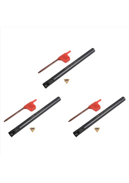 3pc SNR0010K11 Dahili Aracı Sıkıcı Tutucu + Anahtar + 11IR A60 Torna Diş Çekme Aracı Için Karbür Ekleme (Yurt Dışından)