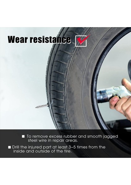 6 Paket Lastik Bit Çok Boyutlar Lastik Onarımı Karbür Güncellik Büyük Lastik Yamaları Tapa Kesiciler Tel Kesici Rayba Matkap (Yurt Dışından) indirimleri