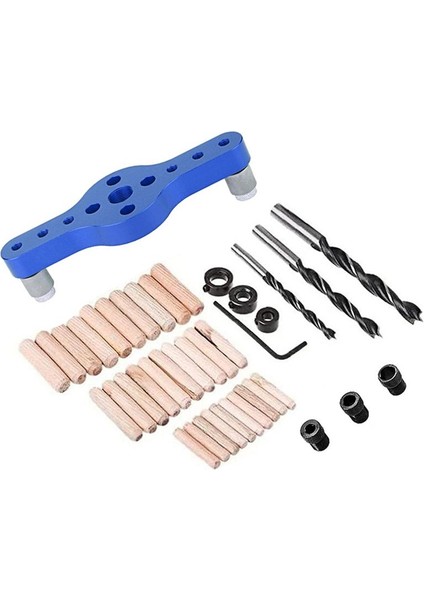 Alaşım Dikey Cep Deliği Jig Ahşap Işleme Sondaj Bulucu Ahşap Doweling Kendi Merkezleme Matkap Kılavuzu Kit Deliği Delme (Yurt Dışından)