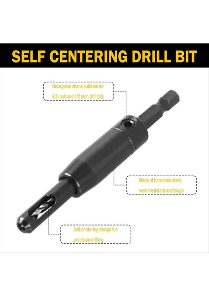 Bosch Için Benlik Merkezli Matkap Ucu 3/32 Inç 7/64 Inç 1/8 Inç Bit Tutucu Merkezi Bulma Matkap Ucu (Yurt Dışından) fiyatları