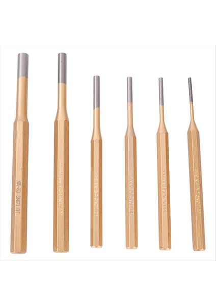 6pcs 3-8mm Silindirik Punch Kesme Alaşım Çelik Çelik Yuvarlak Head Center Punch Kesme Perküsyon Yumruk Iğne El Aletleri (Yurt Dışından)