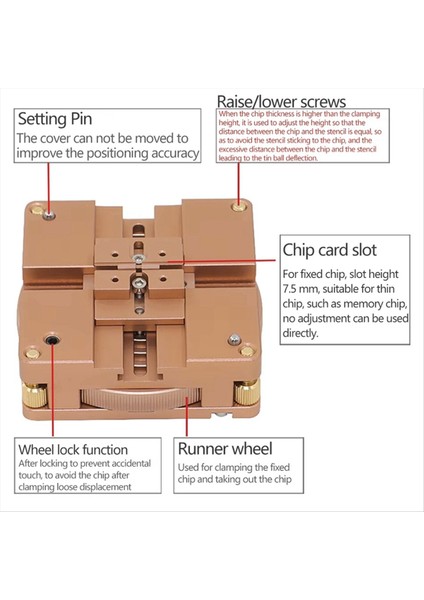 Bga Ball Dikim Masası Magnetik Bilyalı Dikim Masası Çipi Onarım Aracı ile Hızlı Konumlandırma Kilitleme Pimi (Yurt Dışından) indirimleri