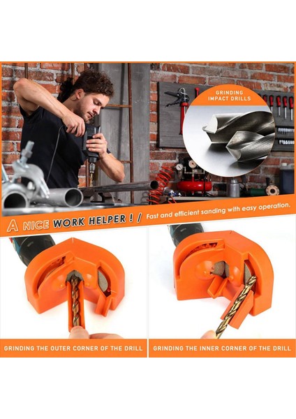 3x Çok Amaçlı Matkap Ucu Öğütme Bileme Tüm Bitler Için Elektrik Matkap Ucu Keskinleştirme Matkap Öğütme Taşıma Aracı (Yurt Dışından) modelleri