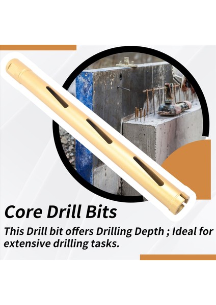 Cured Beton Için 30MM Kuru Çekirdek Matkap Bitleri Inşaat Çarı Blonck Masonry Vb 370MM Sondaj Derinliği (Yurt Dışından) indirimleri