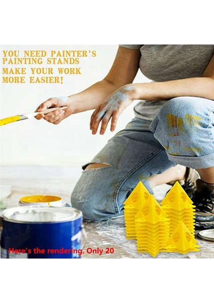 Boya Raf Tripod Boya Doğal Kurutma Rafı Ahşap Aksesuarlar Ahşap Işleme Taşınabilir Araçlar Üçgen Boya Ped (Yurt Dışından) indirimleri