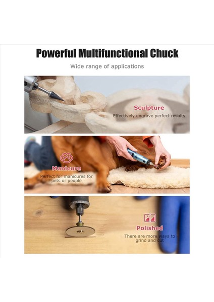 2x Dremel Için 2x Matkap Ayakkabı Seti 1/32 Inç Ila 1/8 Inç Yedek 4486 Döner Matkap Somun Seti ile Anahtarsız Bit (Yurt Dışından) indirimleri