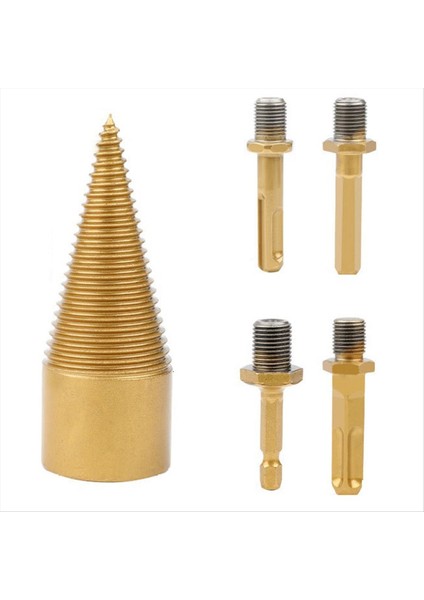 5 Adet Matkap Ucu Çıkarılabilir Koniler Çıra Ahşap Bölme Kütükleri Bitler Ağır Hizmet Tipi Elektrik Matkapları (32MM/1 26INCH) (Yurt Dışından)