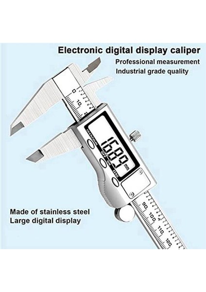Dijital Kaliper Ölçüm Aracı Dijital Mikrometre Paslanmaz Çelik Veri Caliper Inç/mm Dönüşüm (6 INÇ/150 Mm) (Yurt Dışından) fırsatları
